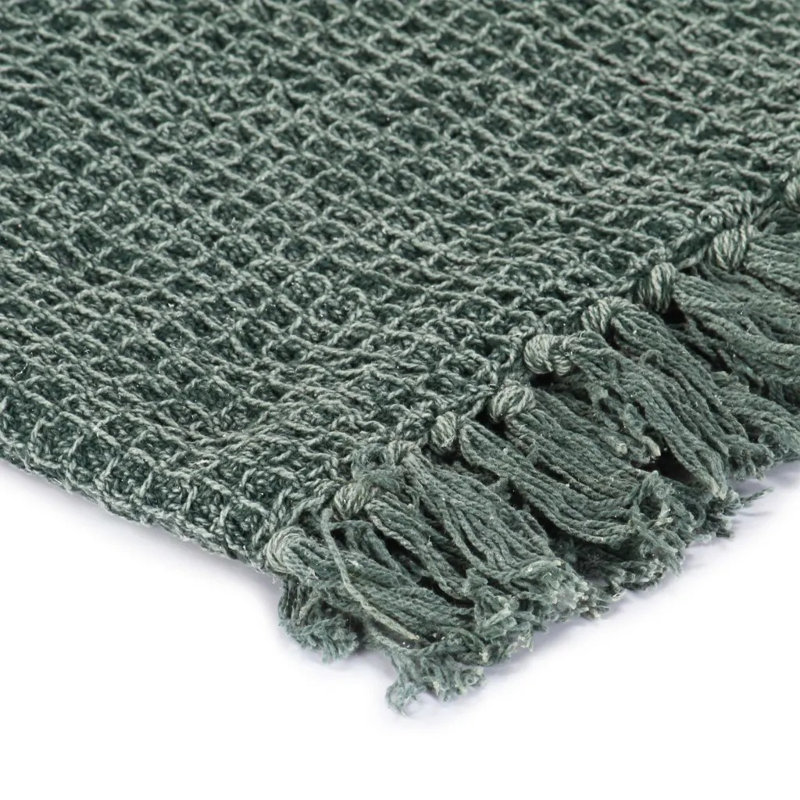 Chowdury Throw Blanket, W160 x L210cm, Green