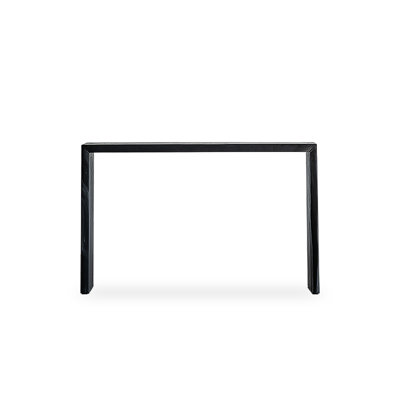 Black Rectangular Solid Wood Console Table