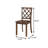 48.4"W Transitional 5 Pc. Dining Table Set, Dark Cherry