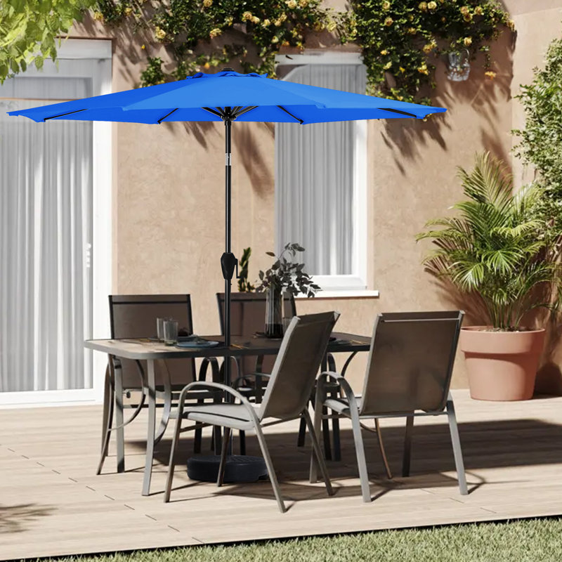  Parasol d'extérieur 90 po, Bleu