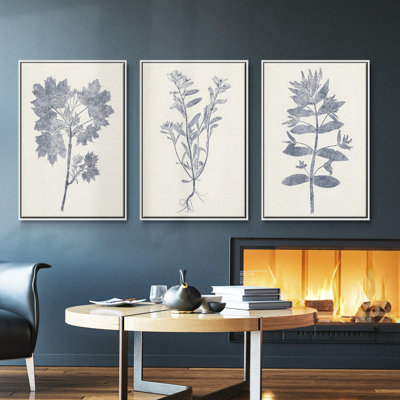 Archipelago - 3 Piece Single Picture Frame Print Set on Canvas