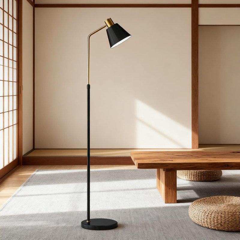 Lampe sur pied industrielle rétro avec DEL 12 W à intensité variable, 3 températures de couleur, col-de-cygne réglable à 360 ° et hauteur pour le salon, la chambre à coucher, la lampe de lecture de bureau