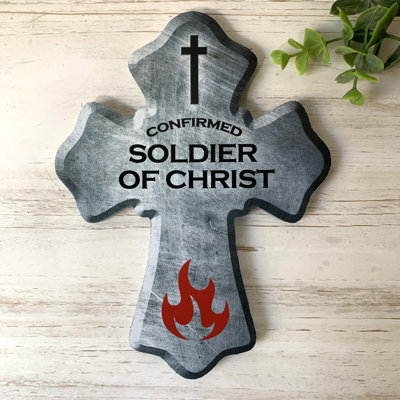 Soldat du Christ croix en bois