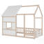 Lit de maison avec lumières DEL 7 couleurs, alliant confort et esthétique moderne pour une expérience de sommeil unique-1359390872