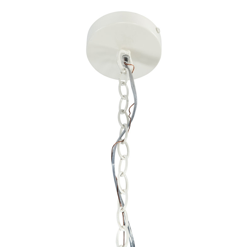  Luminaire suspendu inversé en coquillage à bulles, blanc, grand