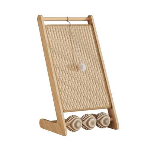 Grattoir en bois en sisal pour chat, planche à gratter amovible résistante à l'usure pour chatons et chats adultes