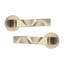  6 Pairs Modern Nova Design Premium Door Handles on Round Rose in Antique Brass Finish