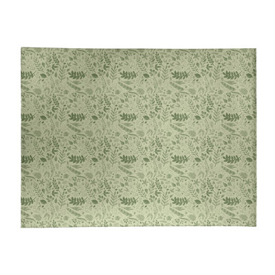 Chenille Floral Indoor Rug