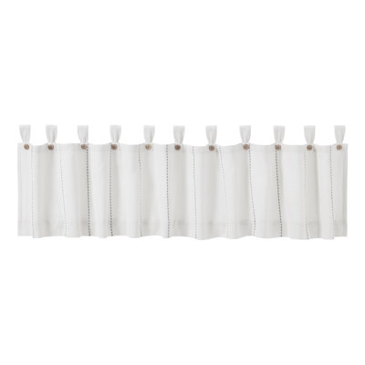 Cumberledge Stitched Burlap Tailored Window Valance