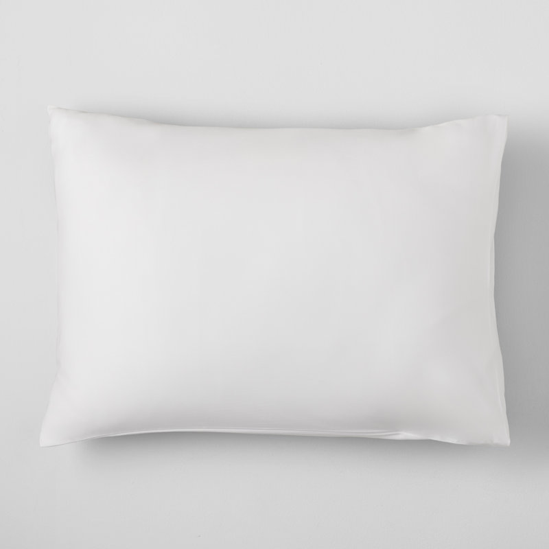 Danfield Cotton Sateen Duvet Cover Set, Full / Queen Duvet Cover + 2 Pillow Shams, White