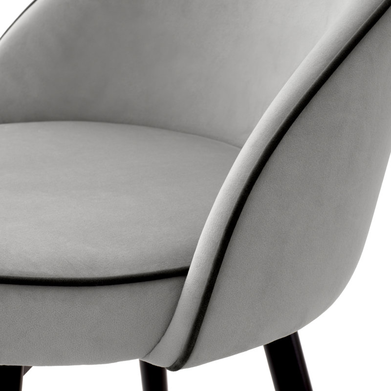 Cooper Swivel Upholstered Stool with Metal Frame, Roche Light Gray, Counter Stool (26.38" Seat Height)