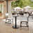 Commercial Seamless Surface Tabletop with Table Height Round Base-1004863400-1004863401