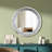 Rillamas 31.5" Crushed Diamond Decorative Round Wall Mirror