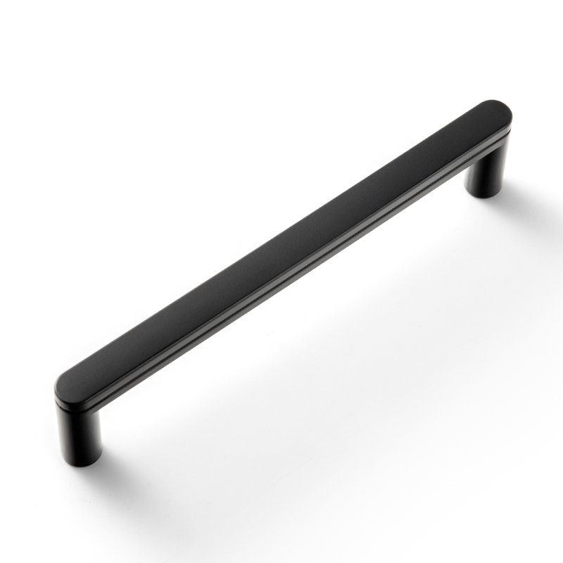 Distressed Sturdy Furniture Bar Pull Multipack, 5", Noir