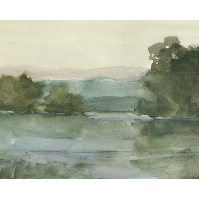 Temeshia Mauve Mountain View II by Ethan Harper - Wrapped Canvas Print, 30 cm H x 46 cm W