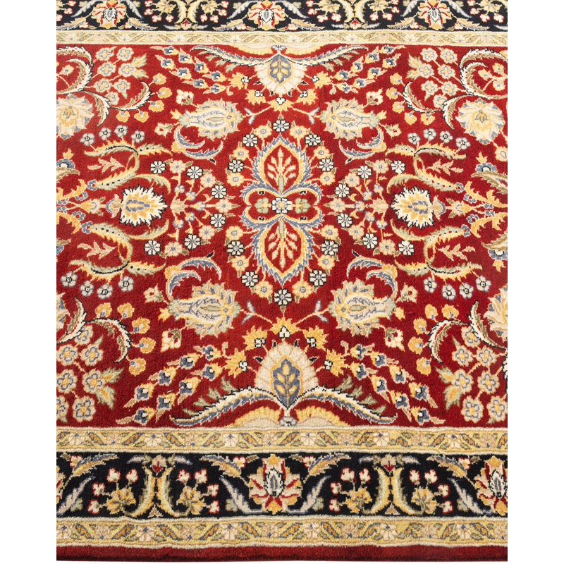 One-of-a-Kind Scatter 2000s Wool Area Rug in Red