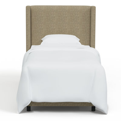 Hanson Upholstered Wingback Bed