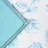 FIESTA Botanical Floral Dish Drying Mat, Sky Blue, 16"x22"
