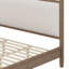 Modern Canopy Sleeping Platform Designed with a Softly Wrapped Headboard and a Sturdy Base Structure-129861534
