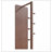 Full-Body Mirror with Solid and Rubber Wood Frame, Large 19.6*68.8in, Ideal for Bedroom and Living Room Use-2046244439