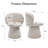 Swivel Upholstered Dining Chair With Backs-118017935