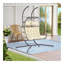 Chaise suspendue en rotin pour 2 personnes-50298352