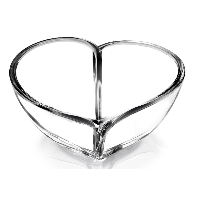 Hearts Crystal Dessert Bowl