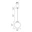 10'' LED Pendant Light – Modern Geometric Ring Pendant – Integrated LED, No Bulb Required – Ideal for Hallway, Entryway, or Accent Corners-1009682359