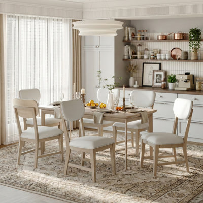 Upholstered Solid Wood Dining Chair
