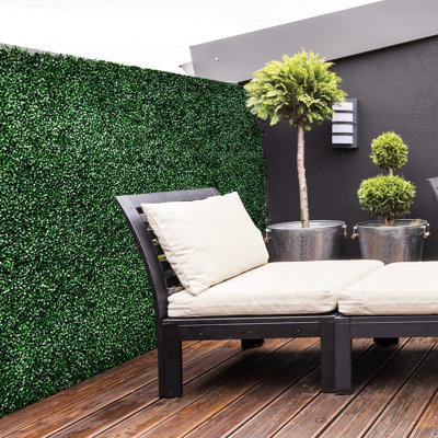 Panneaux muraux en gazon artificiel 20 po X pour un décor extérieur et jardin durable