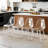 Compact 5 Piece Dining Table Sets(must Include Both Table And Chair), Mdf Modern Kitchen Home