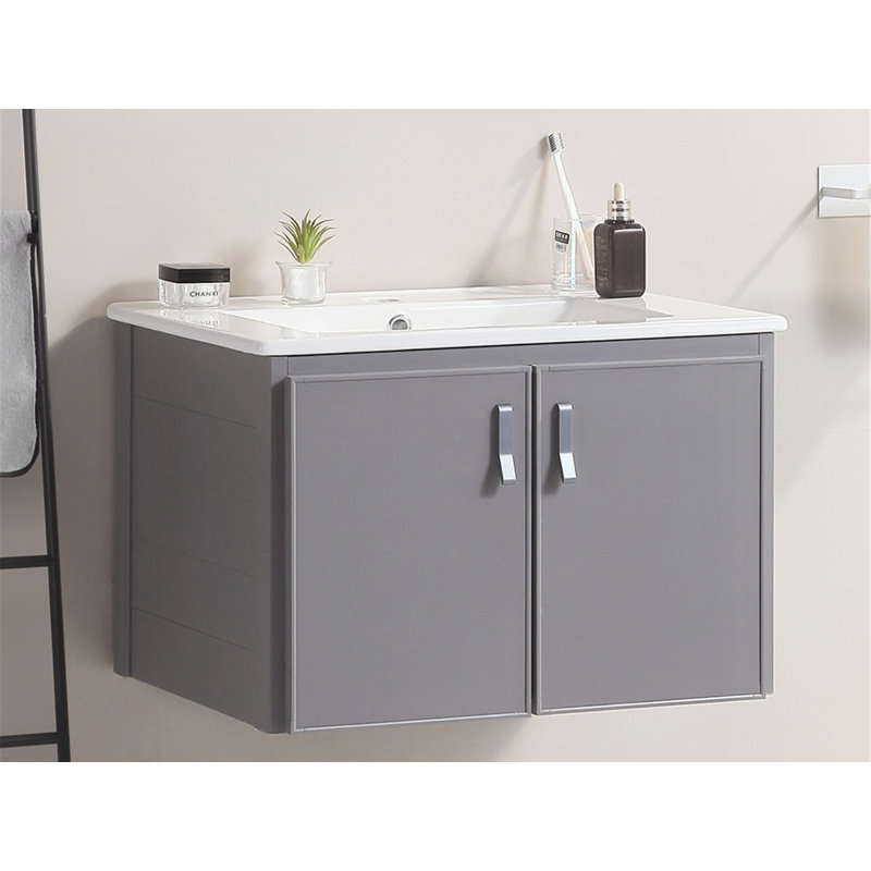 24.00 " W 1 Single Vanity Bathroom Vanity With Ceramic Top