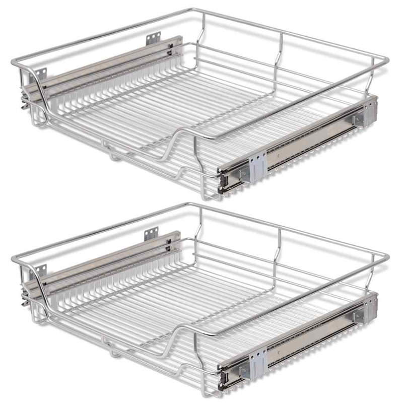 Rangement coulissant pour armoire vidaXL, H 5,1 po x l 23,6 po x P 18,1 po