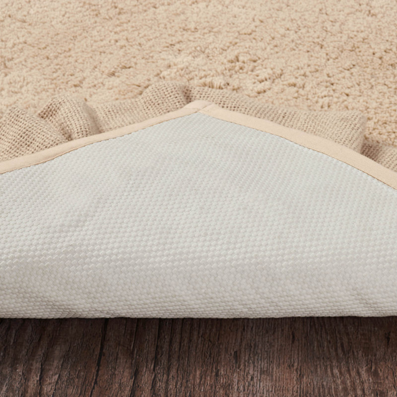 Dathan 100% Cotton Non-Slip Bath Mat, 27" W x 48" L, Vintage Tan