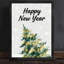 Reproduction d'art encadrée noire encadrée noire Happy New Year-737156265