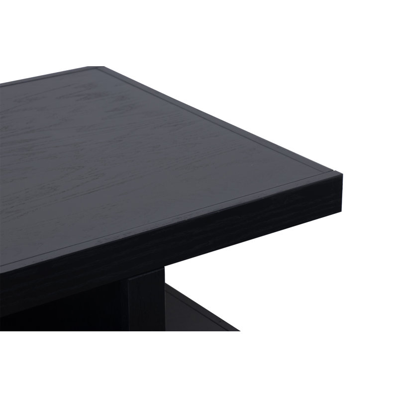 Table basse Laurel Canyon de 49 po, seulement la table, sans chaises., Noir