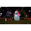 Bonhomme de neige gonflable de Noël 6 pi avec sac-cadeau et DEL colorées