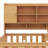 Multifunctional Wood Platform Bed With Bookshelf At The Head Of The Bed, Built-In Desk And Matching Chair