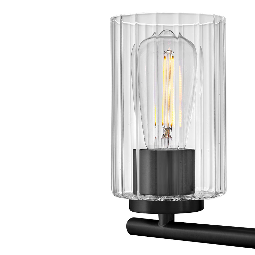 Leta 2-Light Bath Sconce, Black