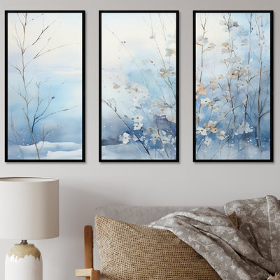 Frosty Scenic Winter Landscape III - Art mural paysage d'hiver