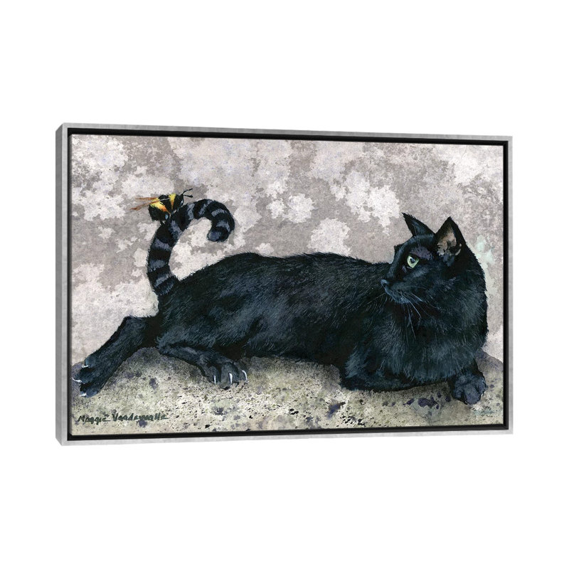 « Admiration » par Maggie Vandewalle-reproduction d’art, H 18 po x l 26 po x P 1,5 po, Toile avec cadre argenté, Pas de tapis