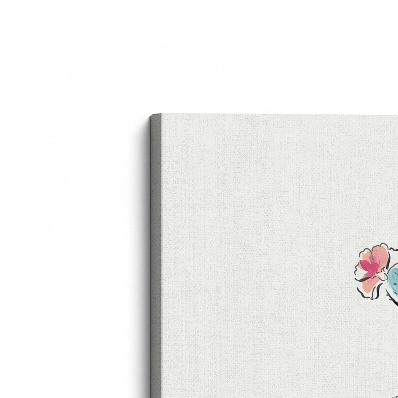 Prickly Pink Pals, ensemble de 2 impressions, 16 po x 16 po, Toile tendue, Toile tendue
