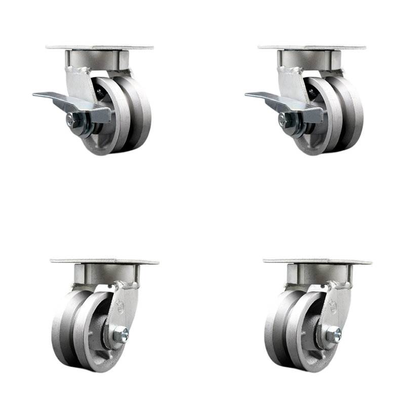 Kingpinless Groove Semi Caster