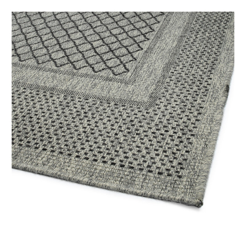 Modern, Transitional, Geometric, Southwestern, Textured High-Low Cut & Loop Rectangle Throw Rug, Rectangle 7'10" x 10'