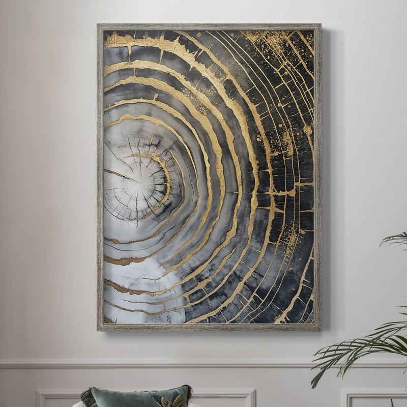 ABSTRACT Series CCLIV Framed Print - Solid Wood, 11" H x 9" W