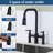 Double Handle Bridge Kitchen Faucet With 360 Degree Spout Swivel Inoil Rubbed Bronze-124916683