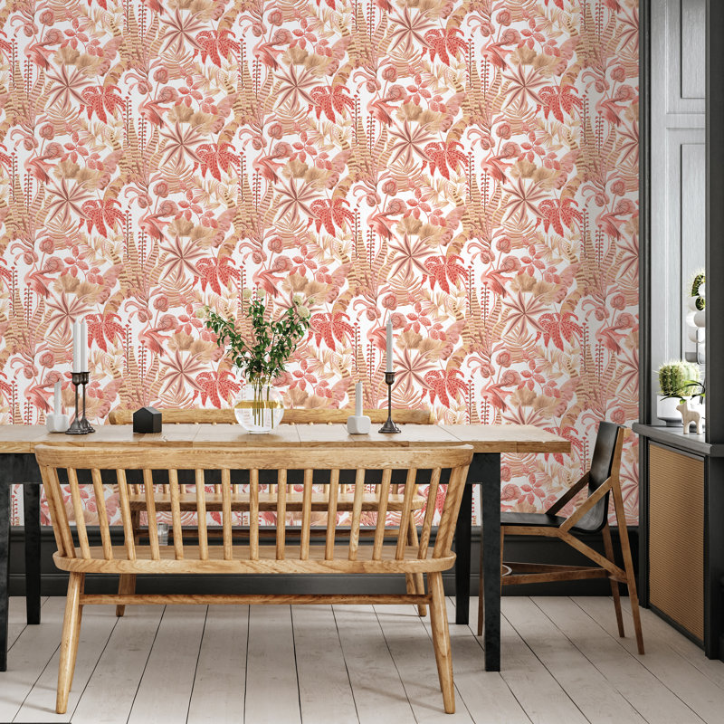 Papier peint adhésif Flamingo Daydream, Coucher de soleil rose