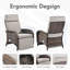 Chaise longue inclinable réglable en osier Serita Serita-1706282066