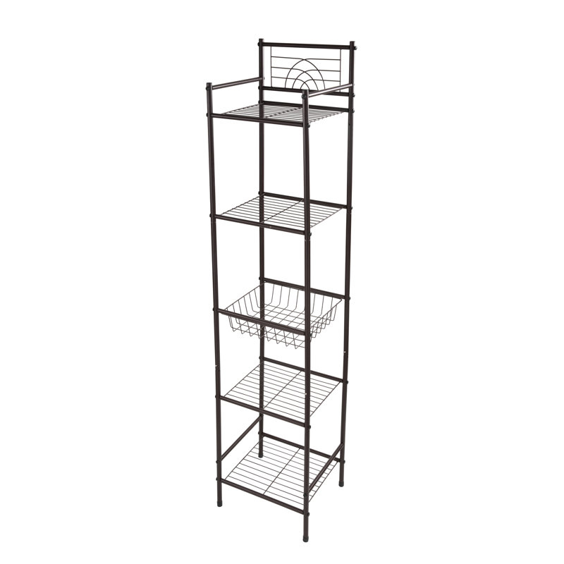 Aindrea Metal Bathroom Shelves, Orb