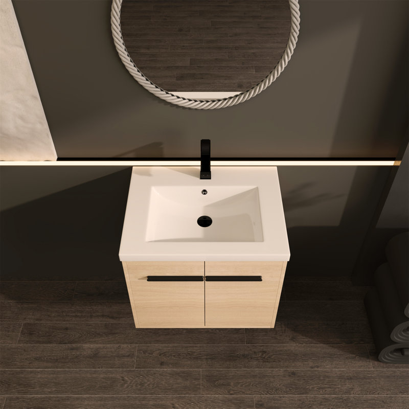 Ensemble de meuble-lavabo en résine Oak